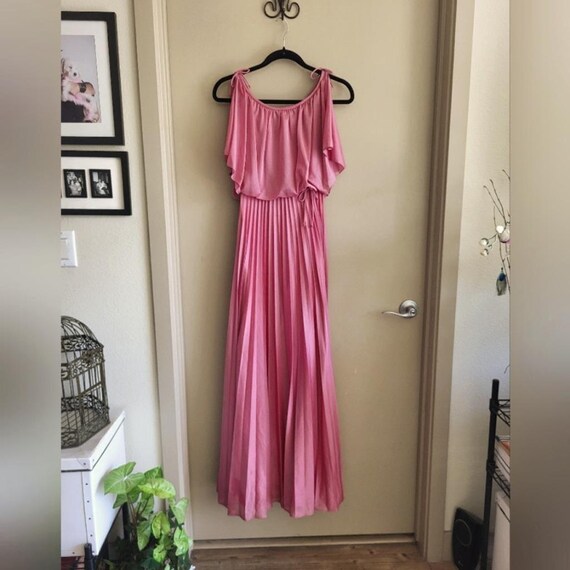 blue dress for baby girl Vintage 80's House of Bianchi Peach/Pink Prom/Bridesmaid dress – Pearl's  Corner main image 0