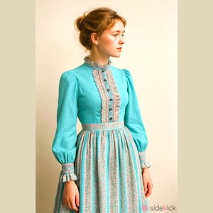 Cottagecore Dream Dress | Vintage 70s Prairie Revival | Union Made
