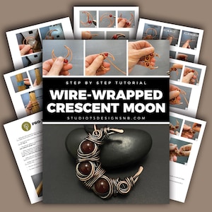 Printable Wire-wrapped Crescent Moon Tutorial PDF