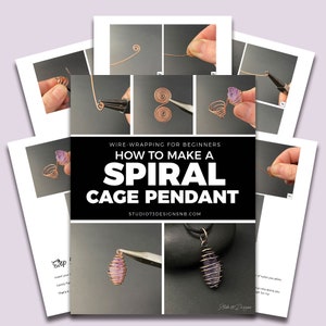 How to Make a Spiral Cage Pendant [PRINTABLE PDF TUTORIAL]