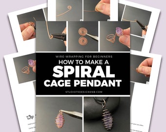 How to Make a Spiral Cage Pendant [PRINTABLE PDF TUTORIAL]