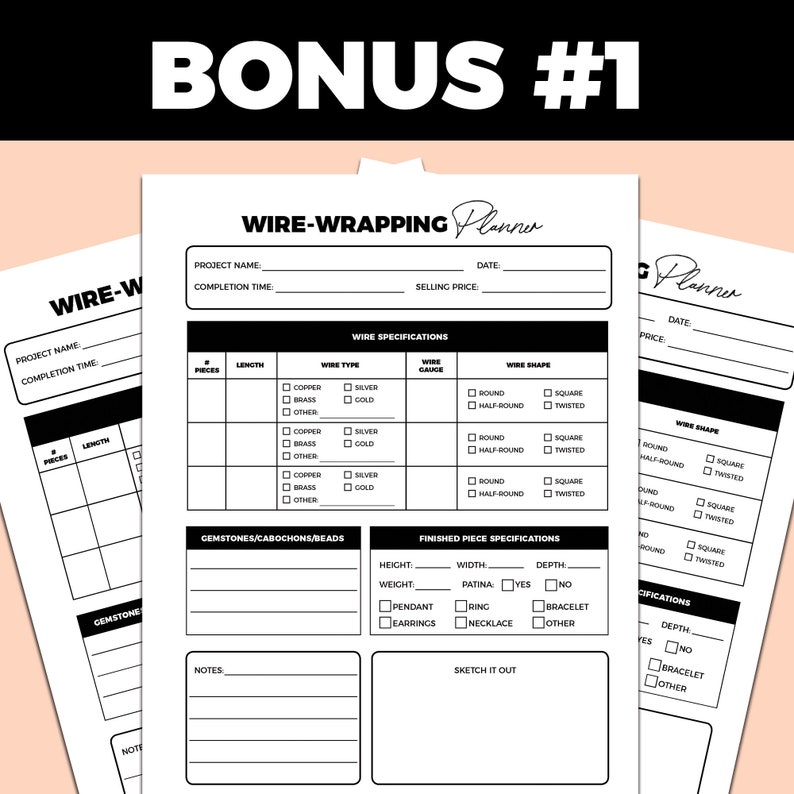 4 Tutorials Wire Wrapping for Beginners Tutorial Bundle With Etsy