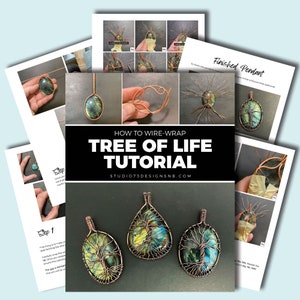 Tutorial de envoltura de alambre del árbol de la vida [Pdf imprimible] Tutorial de joyería de bricolaje