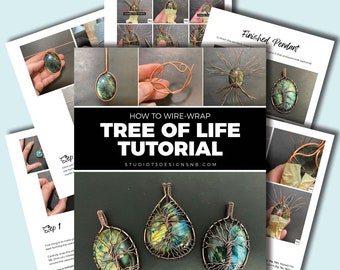 Tutorial de envoltura de alambre del árbol de la vida [Pdf imprimible] Tutorial de joyería de bricolaje