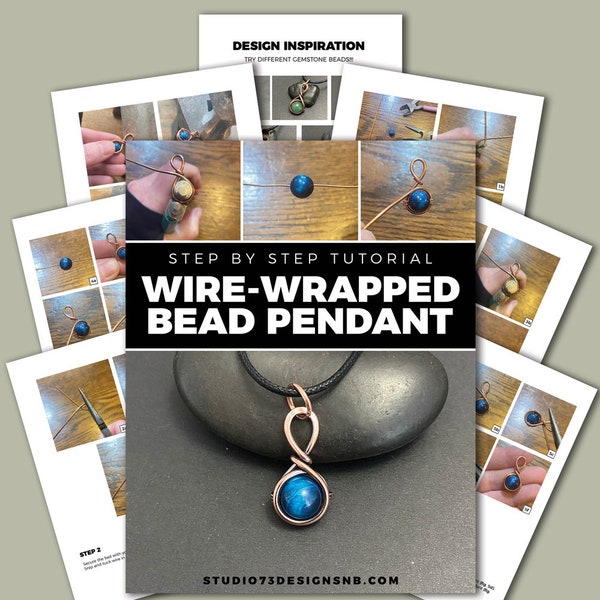 How To Wire-wrap Beads Printable Wire Wrapping Tutorial PDF