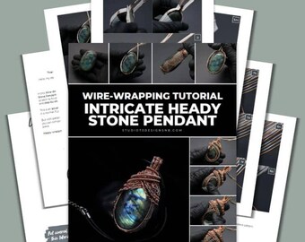 Wire Wrapping Intricate Heady Stone Pendant Tutorial [PRINTABLE PDF]