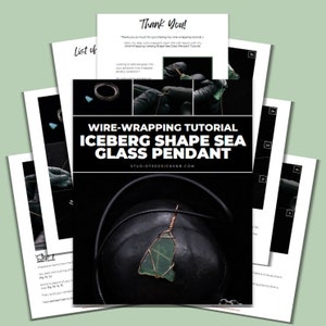 May include: A wire-wrapping tutorial for creating an iceberg-shaped sea glass pendant. The tutorial includes step-by-step instructions and images. The finished pendant is a beautiful piece of jewelry.