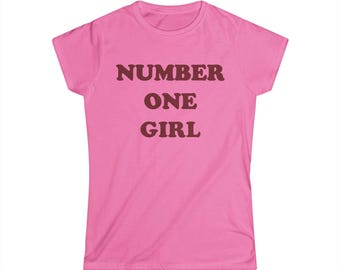 Number One Girl Shirt Rose Tee - Etsy