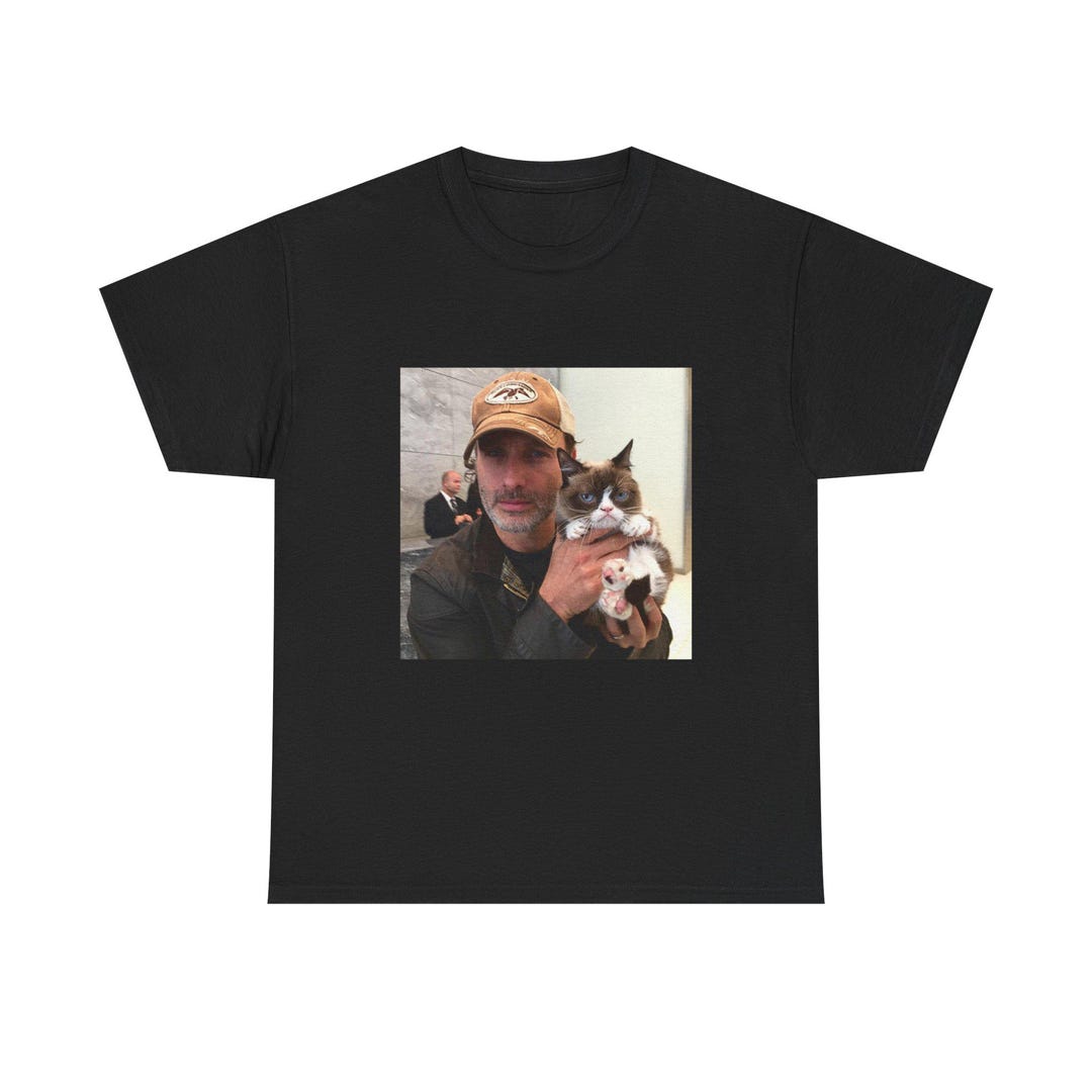 Andrew Lincoln Shirt Grumpy Cat Rick Grimes the Walking Dead - Etsy