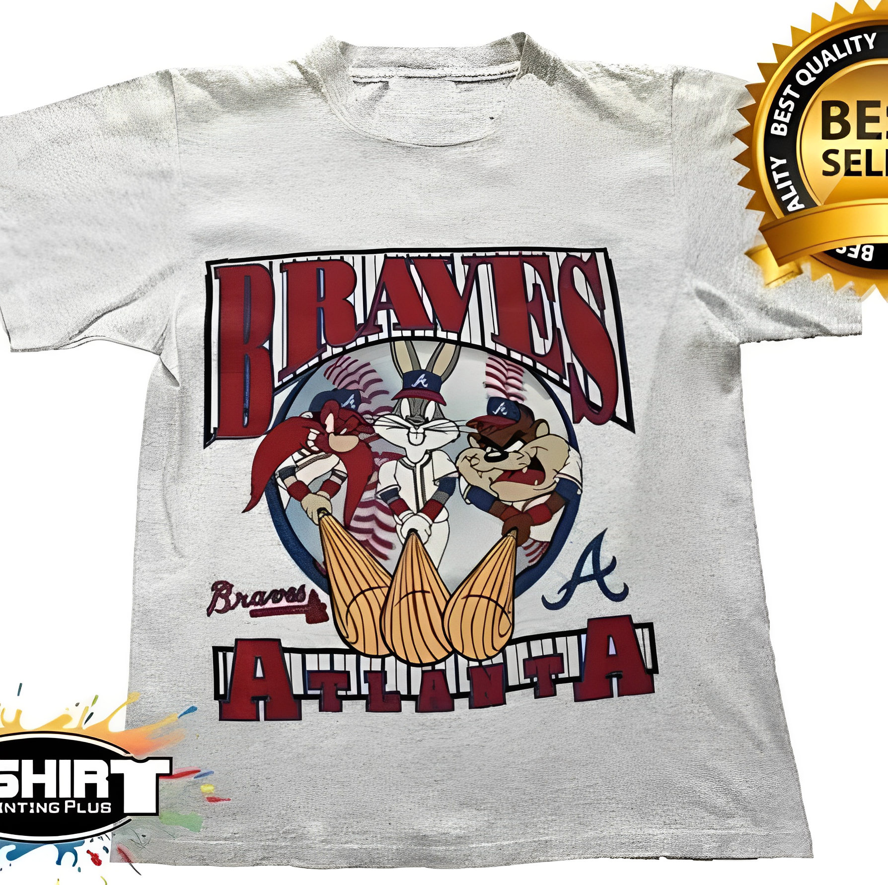 1995 Tasmanian Devil/Atlanta Braves World Series Champions T-shirt (10/12)