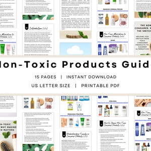 Non-Toxic Skincare Makeup Cleaning Products Guide: Making the Switch to Safer Healthier Non-Toxic Ingredients Household Full List Download