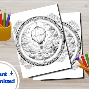 Adult & Kids Mandala Coloring Pages | Printable Mandala Patterns | Instant Download for Relaxing and Mindfulness Art Coloring Book