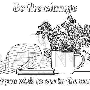 Inspirational Printable Sunflower Coloring Page