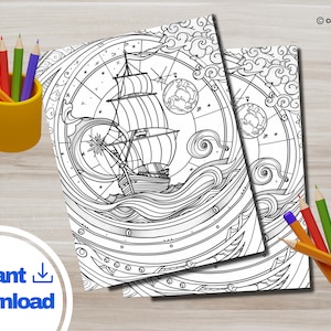 Adult & Kids Mandala Coloring Pages | Printable Mandala Patterns | Instant Download for Relaxing and Mindfulness Art Coloring Book