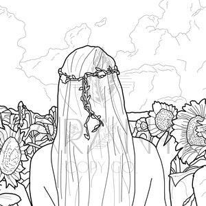 Printable Sunflower Coloring Page
