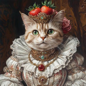 Custom Royal Pet Portrait, Renaissance Dog Painting, Pet Lovers Gift, Royal Portrait, Pet Portrait gift, Wall Art, Unique gift for pet owner