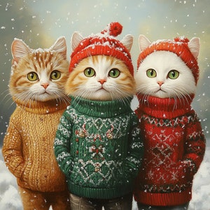 Christmas Pet Portrait, Royal Pet Portrait, Pet Portrait gift, Cat painting, Family portrait, Christmas Gift, New Year Gift