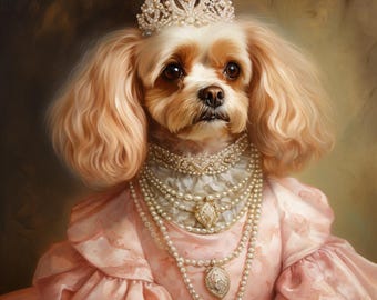 Retrato de gato real personalizado, pintura de gato renascentista, presente para amantes de animais de estimação, retrato de animal de estimação real, presente de retrato de animal de estimação, pintura de animal, decoração de parede