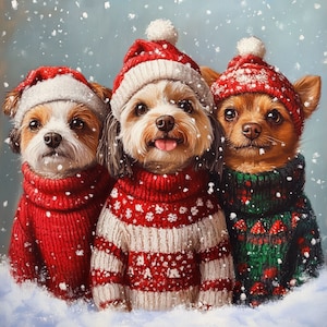 Christmas Pet Portrait, Royal Pet Portrait, Pet Portrait gift, Animal painting, Family portrait, Christmas Gift, New Year Gift