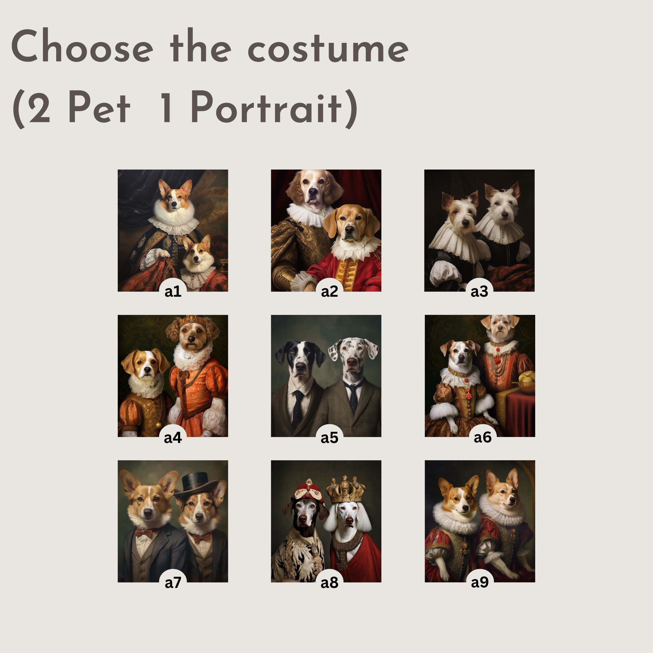 Custom Royal Pet Portrait Renaissance Dog Painting Pet Etsy Australia