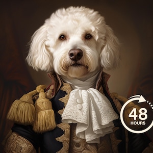 Custom Royal Pet Portrait, Renaissance Dog Painting, Pet Lovers Gift, Royal Portrait, Pet Portrait gift, Gift for Cat, Gift for Dog