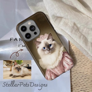 Custom Pet phone case, Royal Dog Portrait, Custom pet phone case,  dog phone case personalized phone case, cat iphone case