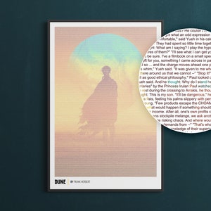 Dune - Book Text Poster - Unique Poster Art