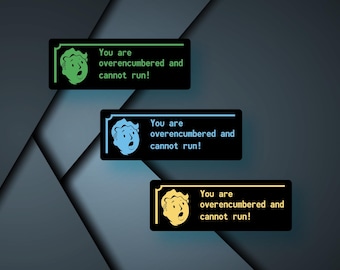 Overencumbered - Printed Vinyl Sticker fallout
