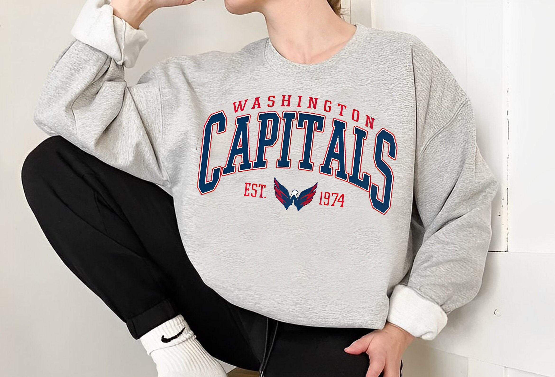 Youth Washington Capitals Heathered Gray Legends Pullover Sweatshirt