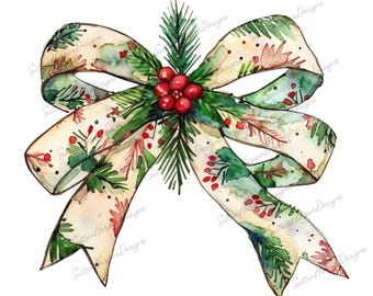 Christmas Bow PNG, Xmas Ribbon Bow PNG, trending christmas coquette bow png design illustration, Christmas tree bow png, holiday bow png