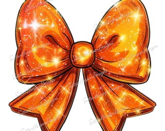 Laço mágico laranja brilhante PNG, Laço laranja brilhante png, laço popular png, laço de fita laranja png, laço de halloween png, laço viral png