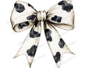 Coquette Cowgirl PNG, Cow print bow png, coquette cow bow png, western bow png, coquette western png, cowgirl png, cute bow png, cowgirl png