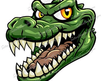 Gators Mascot Vector PNG, Gators png, Gators Mascot team png, Gator png, Gator vector png, gator clipart illustration, gator mascot png