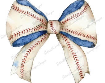 Coquette basebollbåge png digital illustration clipart nedladdning, coquette basebollbandbåge png, trendande png, viral png, baseboll png