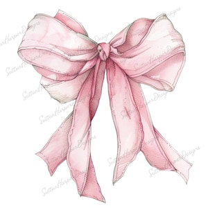Light Pink Coquette Ribbon Bow PNG viral illustration, trending coquette aesthetic bow png, pink bow png, pink ribbon png, trendy bow png