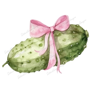 Coquette cornichon avec noeud rose PNG, Coquette t-shirt design png, cornichon illustration design png, png tendance, png tendance, cornichons png, png