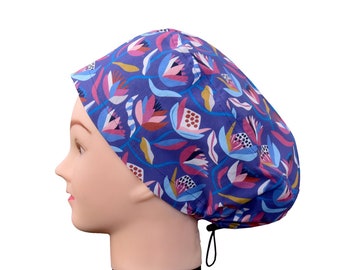 Scrub hats for women / Euro Style Scrub Cap / Scrub cap Australia / Chemo hat /Womens surgical hat/ Nurse Cap /Medical Caps