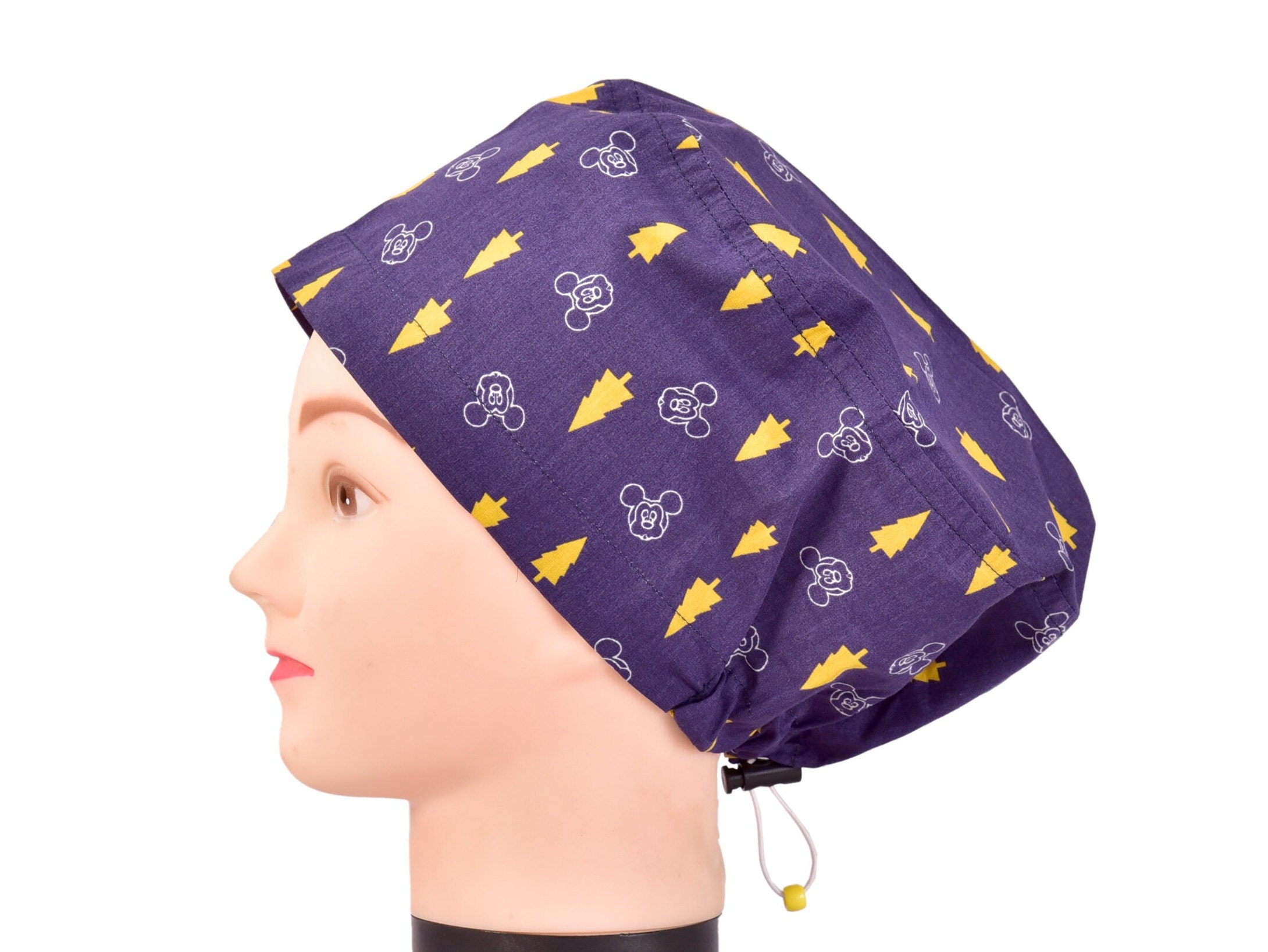 Plaid Christmas Scrub Cap for Women Holiday Scrub Cap Grinch Etsy