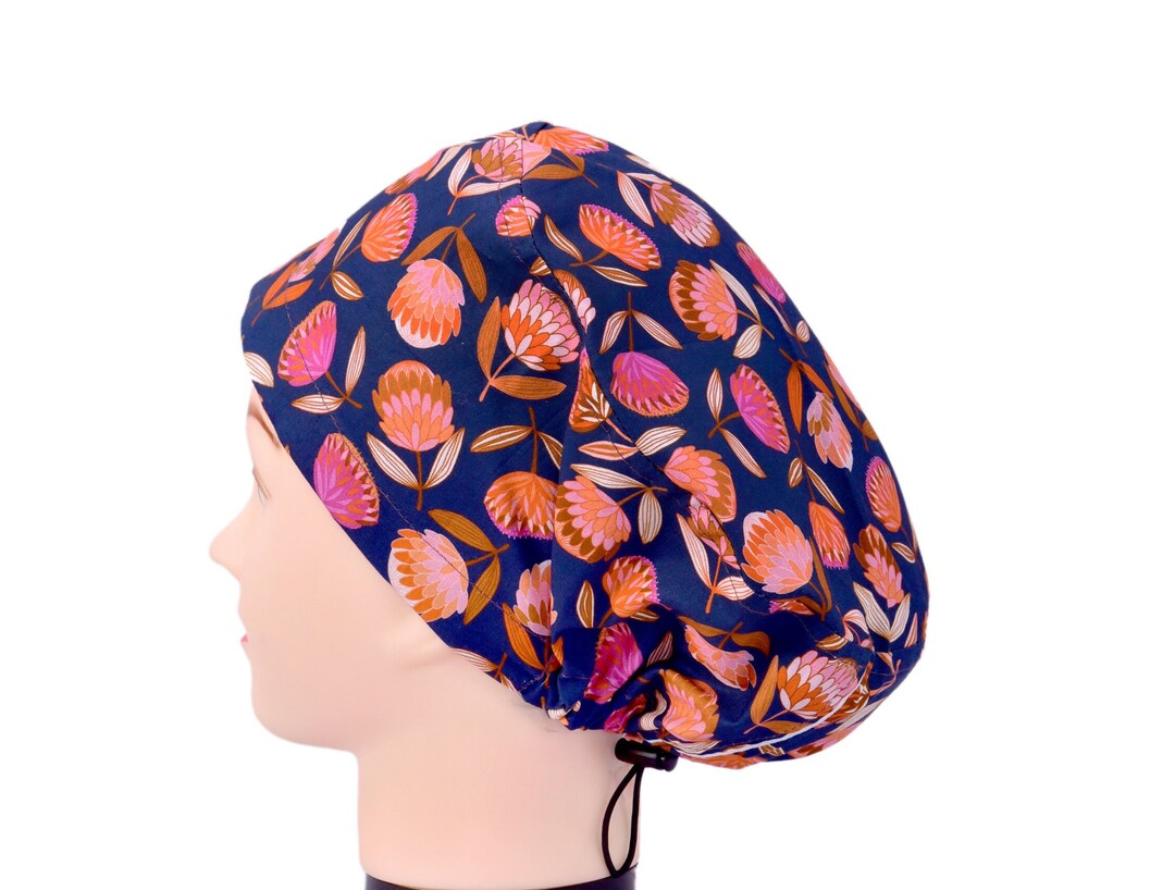 Floral Scrub Caps for Women Surgical Scrub Hats Womens Scrub Etsy
