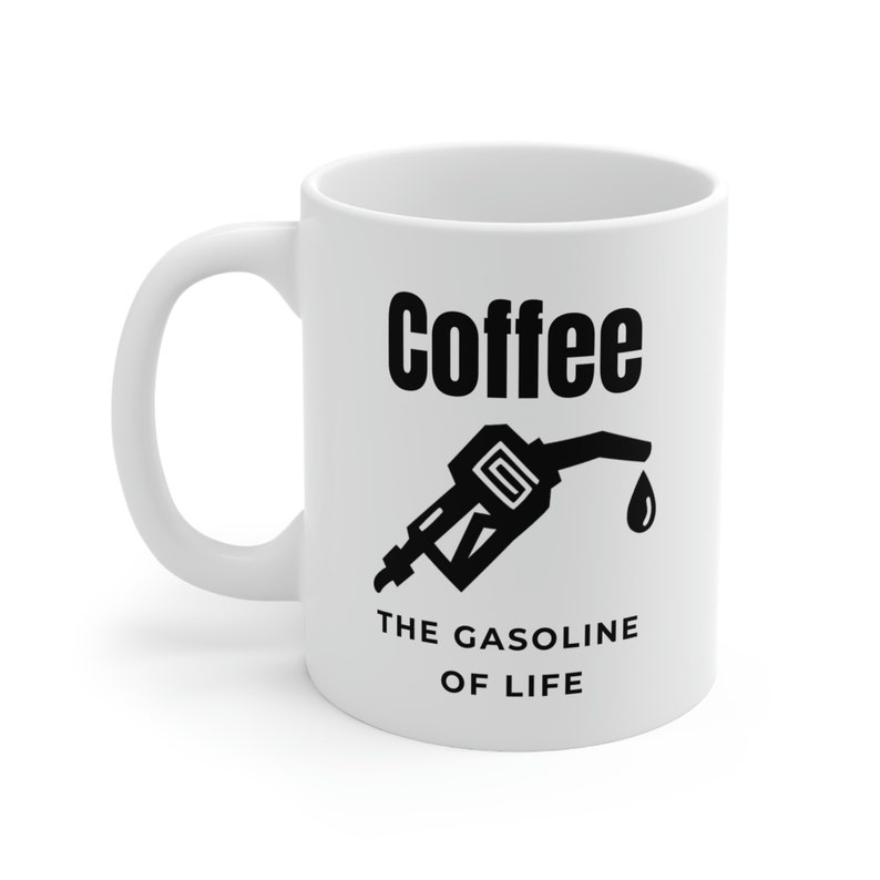 Café - La gasolina de la vida, taza de 11 oz imagen 2