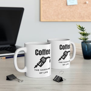 Café - La gasolina de la vida, taza de 11 oz imagen 5