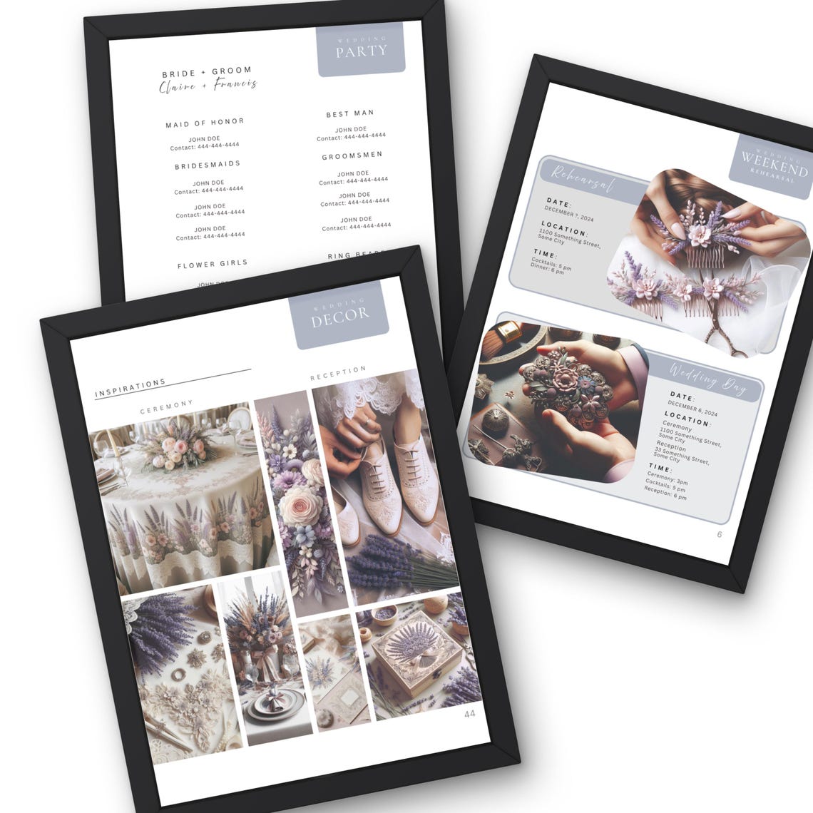 Canva Wedding Planner Template Bundle 100+ Page Checklist & Itinerary