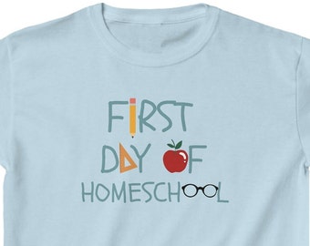 Kids First Day of Homeschool Shirt | Back to School Tee for Youth | Children's Homeschooled T-Shirt #homeschool