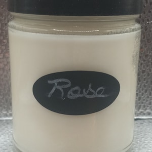 Scented candle/8oz/Rose fragrance/Coconut Soy Wax blend