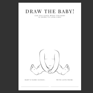 Draw the Baby - Baby Shower Games