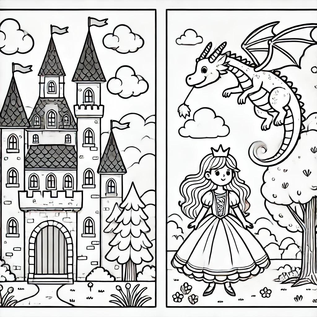 Simple Colouring Sheets For Kids Etsy