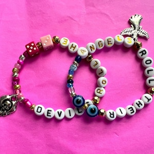 2-PACK Taylor *DEVILS and ANGELS* Friendship Bracelets with Charms