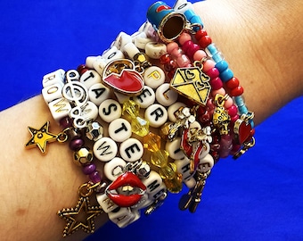 5-PACK Sabrina *FIRST ALBUM* S'n'S Friendship Bracelets with Charms