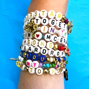 5-PACK *FIRST ALBUM* Friendship Bracelets with Charms