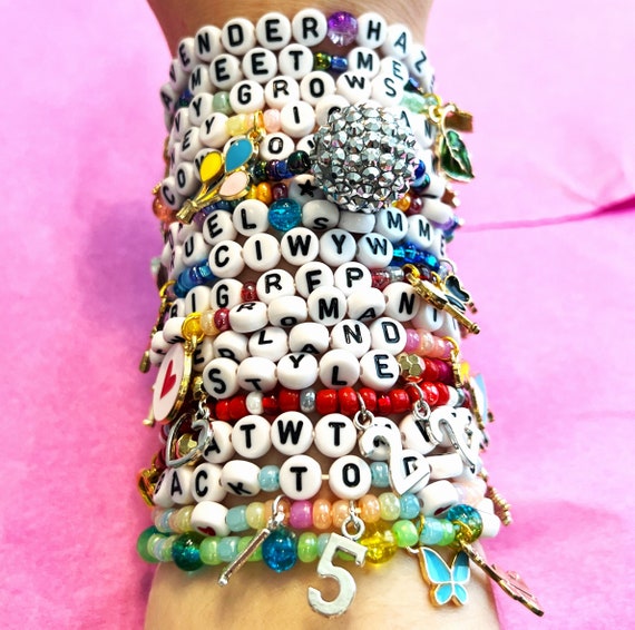  Swiftie Bangle, friendship bracelet, swift charms, eras tour  concert fashion